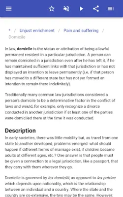 Legal terms android App screenshot 5